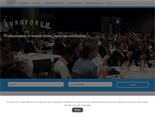 Tablet Screenshot of euroforum.nl