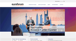 Desktop Screenshot of euroforum.de
