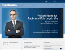 Tablet Screenshot of euroforum.ch